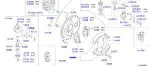 قماشات فرامل أمامية