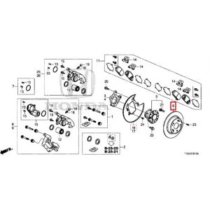 هوب فرامل خلفي