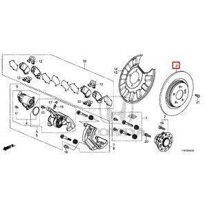 هوب فرامل خلفي
