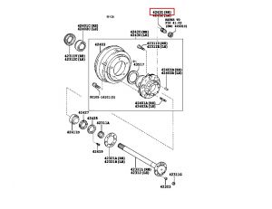 مسمار جنط دبل