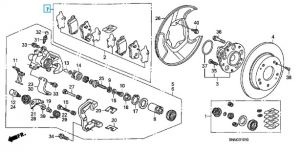فحمات فرامل خلفية