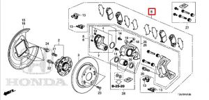 فحمات فرامل خلفية