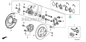 فحمات فرامل خلفية