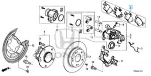 فحمات فرامل خلفية