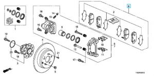 فحمات فرامل خلفية