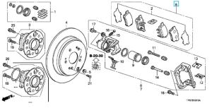 فحمات فرامل خلفية