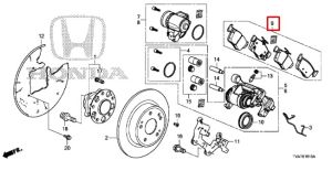 فحمات فرامل خلفية