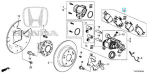 فحمات فرامل خلفية