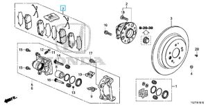 فحمات فرامل خلفية