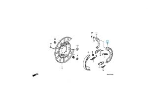 قماشات فرامل خلفية يمين
