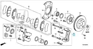 كليبر فرامل أمامي يسار