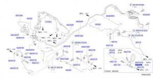 خرطوم زيت فرامل خلفي