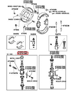 سلندر فرامل خلفي