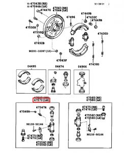سلندر فرامل خلفي