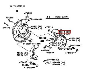 ذراع قماش خلفي يمين