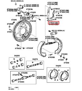 سلك بريك خلفي