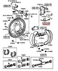 سلك بريك خلفي