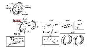 صاجة تعديل الميزانية الاوتوماتيكي للفرامل الخلفية يمين