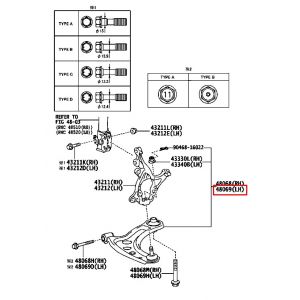 مقص أمامي سفلي يسار