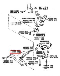 مقص أمامي سفلي يسار