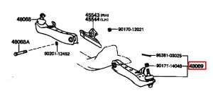 مقص أمامي سفلي يسار رقم 1