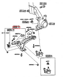 مقص أمامي سفلي يسار رقم 1