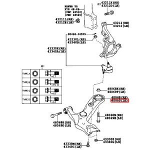 مقص أمامي سفلي يسار