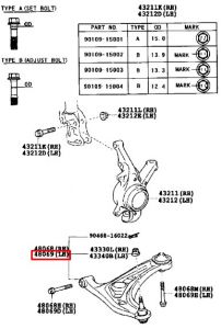 مقص أمامي سفلي يسار