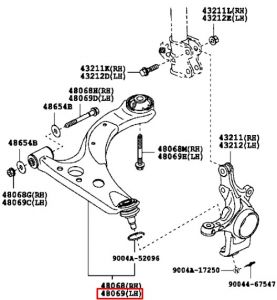 مقص أمامي سفلي يسار