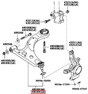 مقص أمامي سفلي يسار