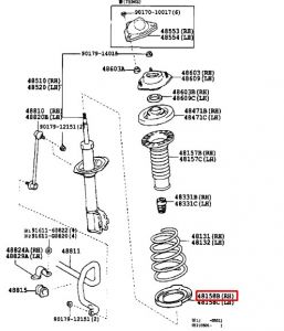 جلدة حماية السستة الأمامية يمين