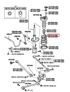 سستة مساعد خلفي يمين