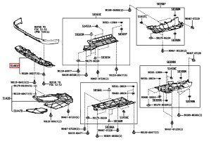 غطاء ماكينة سفلي رقم 1