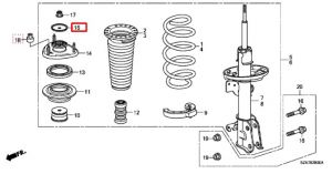 وردة تثبيت المساعد الأمامي