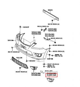 غطاء فتحة الكشاف يسار