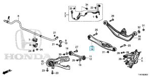 مقص خلفي سفلي يسار