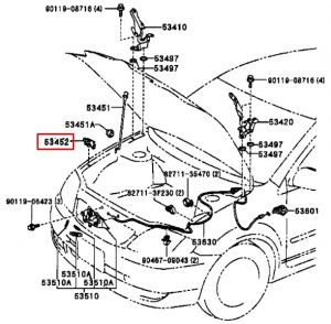 قطعة مثبت الكبوت