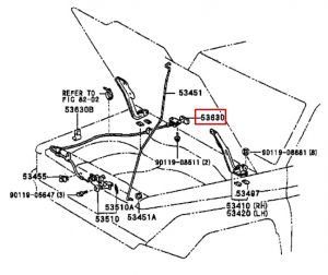 سلك قفل الكبوت