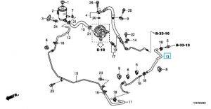 خرطوم الزيت الراجع للمضخة