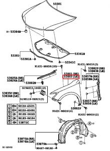 رفرف أمامي يسار