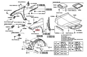 رفرف أمامي يسار