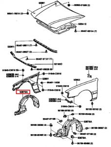 بطانة رفرف أمامي يمين