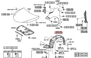 بطانة رفرف أمامي يسار