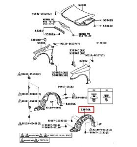 بطانة رفرف أمامي يسار