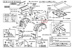 بطانة رفرف أمامي يسار