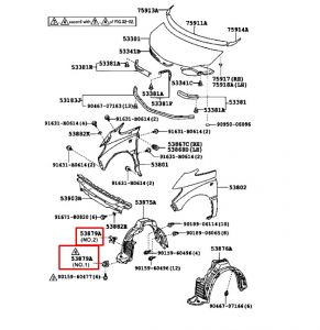 قاعدة كلبس بطانة رفرف