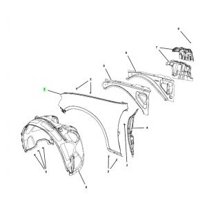 رفرف أمامي يمين