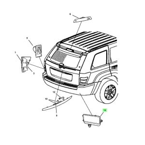 كشاف ضباب خلفي