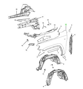 رفرف أمامي يمين