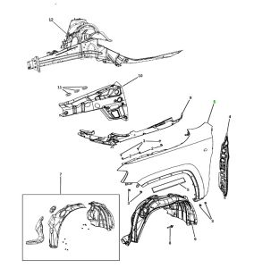 رفرف أمامي يسار